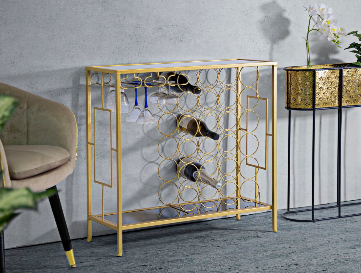 CONSOLE P/BOTTIGLIE GLAM CM 76X30X75