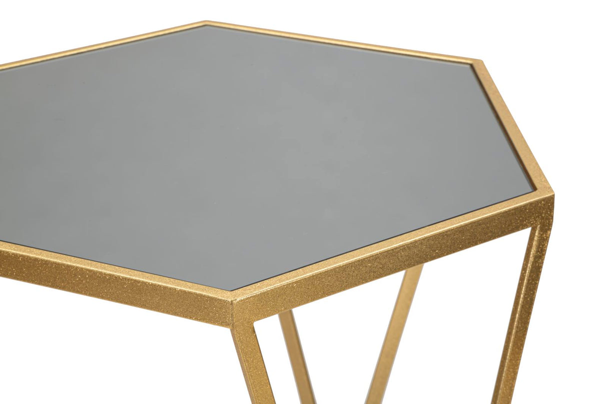 TAVOLINETTO ESAGONAL COPPIA CM Ø 50X100-40X80