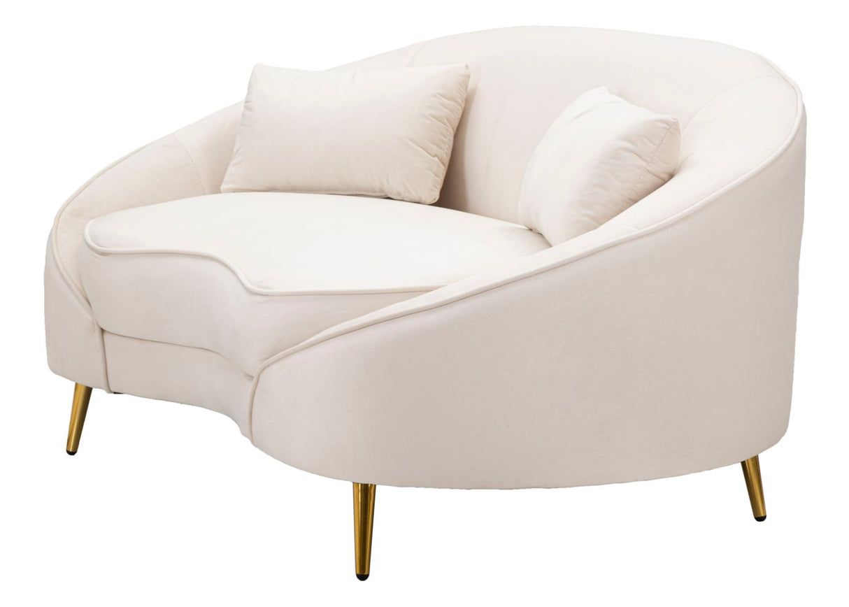DIVANETTO 2 POSTI OSLO C/CUSCINI CREMA - FERRETTI