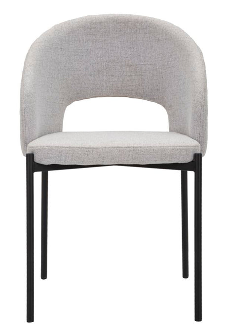 SEDIA HELSINKI GRIGIA SET 2 PZ CM 51X53X80