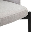 SEDIA HELSINKI GRIGIA SET 2 PZ CM 51X53X80