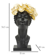 DONNA C/FARFALLE IN TESTA CM 21X20X36,5