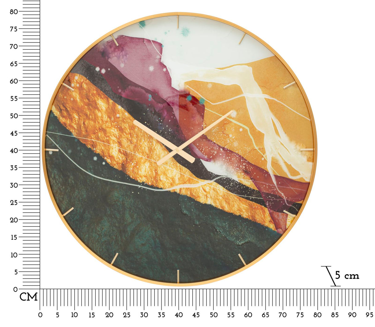OROLOGIO GLASS MITY CM Ø 80X5
