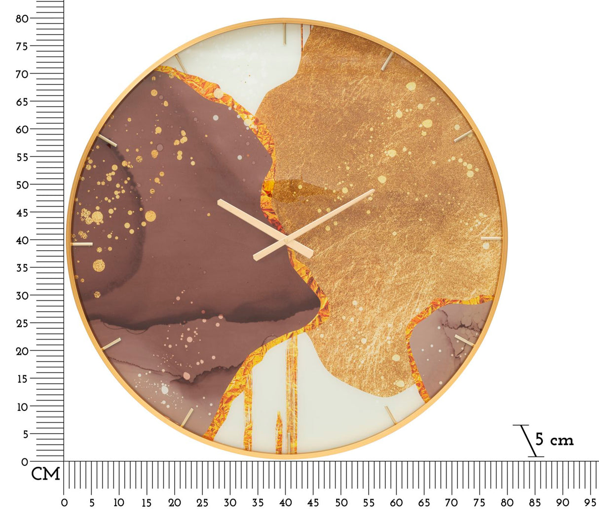 OROLOGIO GLASS GLODY CM Ø 80X5
