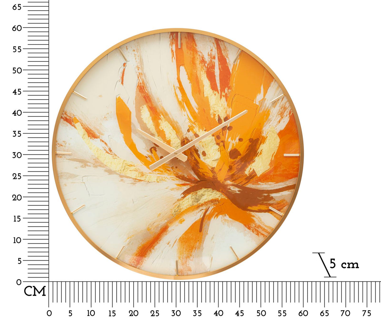 OROLOGIO GLASS TOPLY CM Ø 60X5