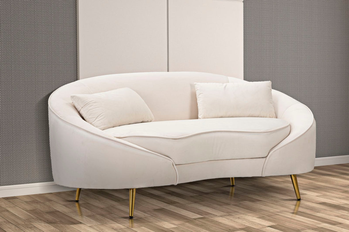 DIVANETTO 2 POSTI OSLO C/CUSCINI CREMA - FERRETTI