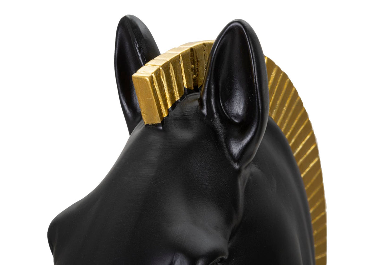 CAVALLO NERO E ORO CM Ø 18,5X50