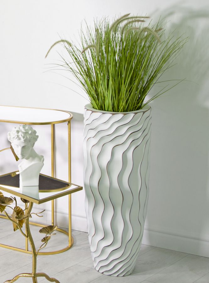 VASO RESINA ALTO CM Ø 35X90