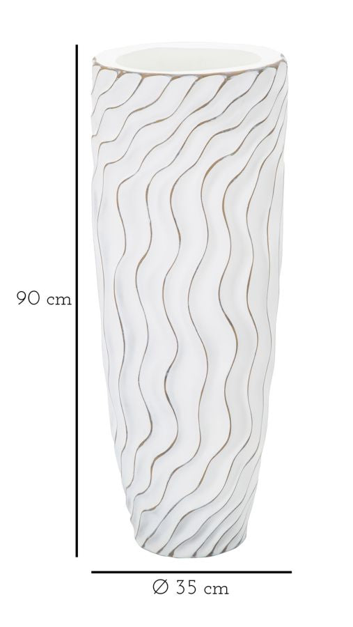 VASO RESINA ALTO CM Ø 35X90