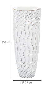 VASO RESINA ALTO CM Ø 35X90