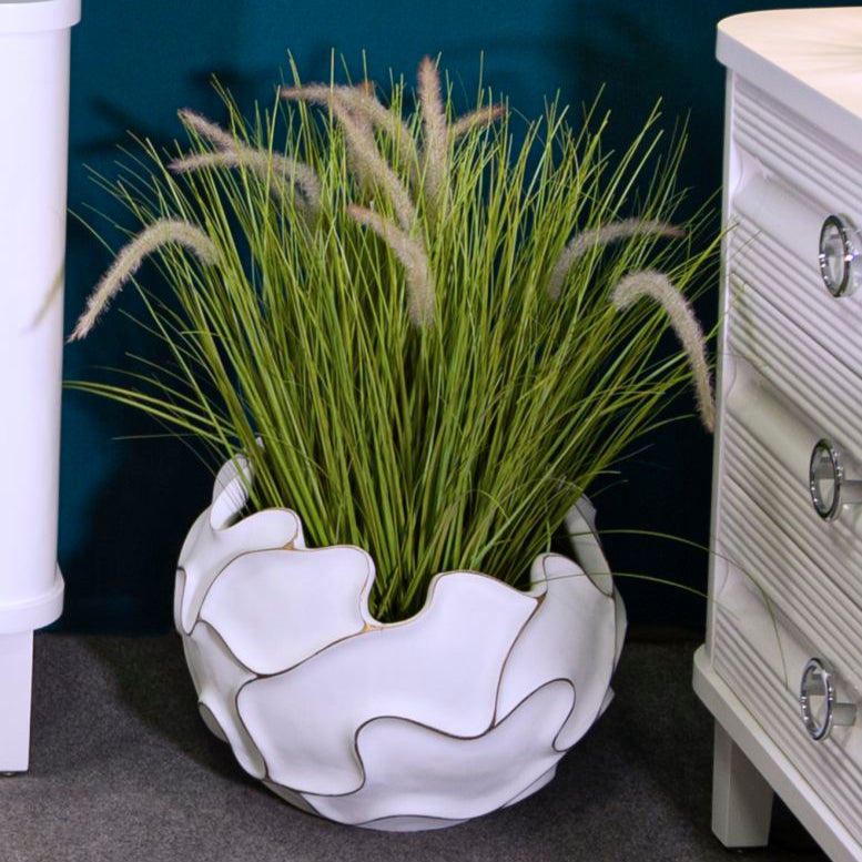 CACHEPOT RESINA LINES CM Ø 44X37
