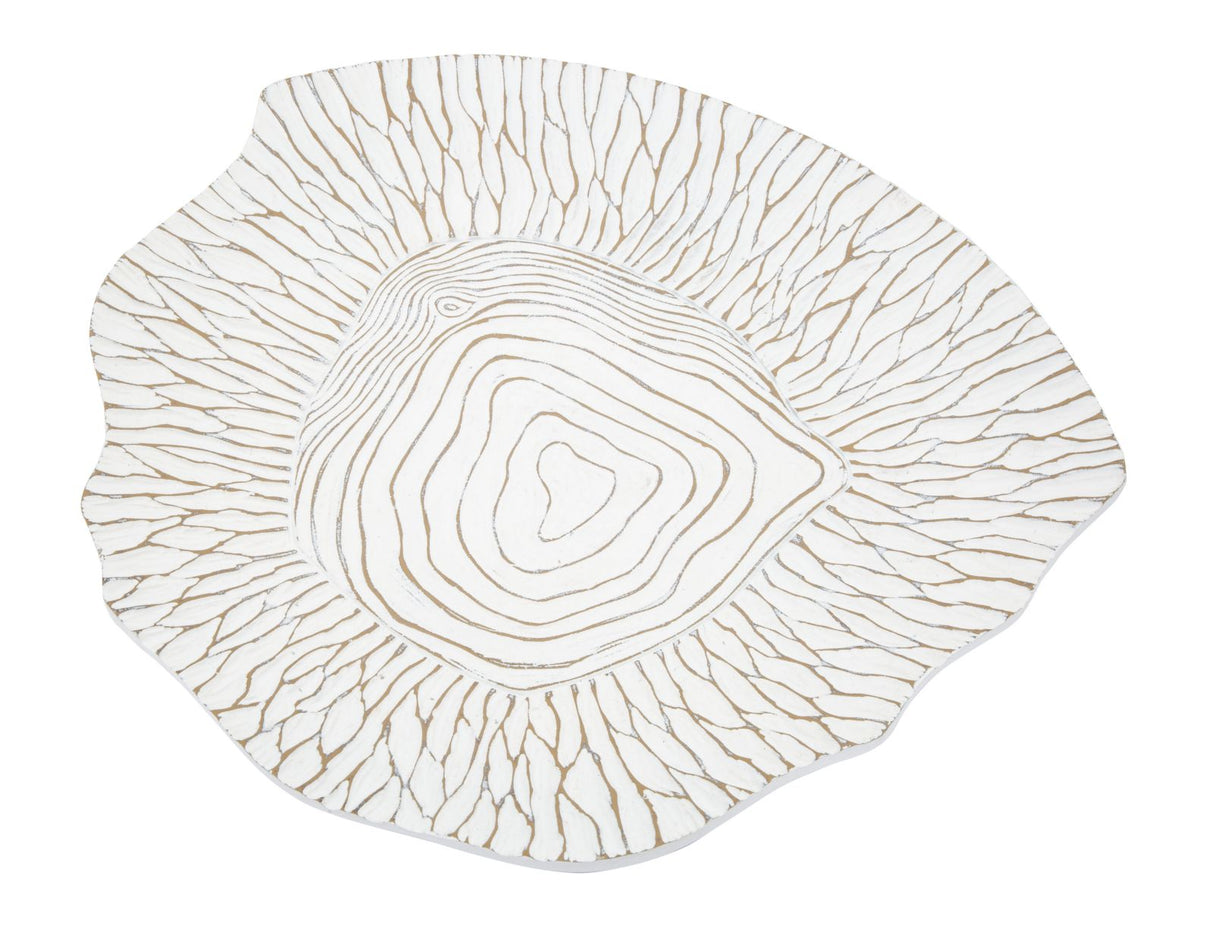 PIATTO S/TASCHE RESINA CM 37X34X6