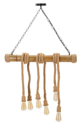 LAMPADARIO BAMBOO/ROPE CM 80X15X120