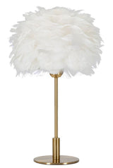 LAMPADA DA TAVOLO BALL FEATHER CM Ø 30X50