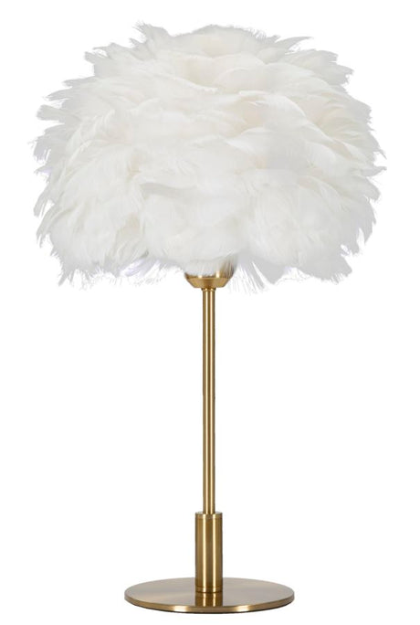 LAMPADA DA TAVOLO BALL FEATHER CM Ø 30X50