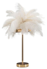 LAMPADA DA TAVOLO PALM BIANCA CM Ø 40X55