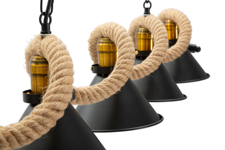 LAMPADARAIO CUP/ROPE 5 LUCI CM 130X20X80