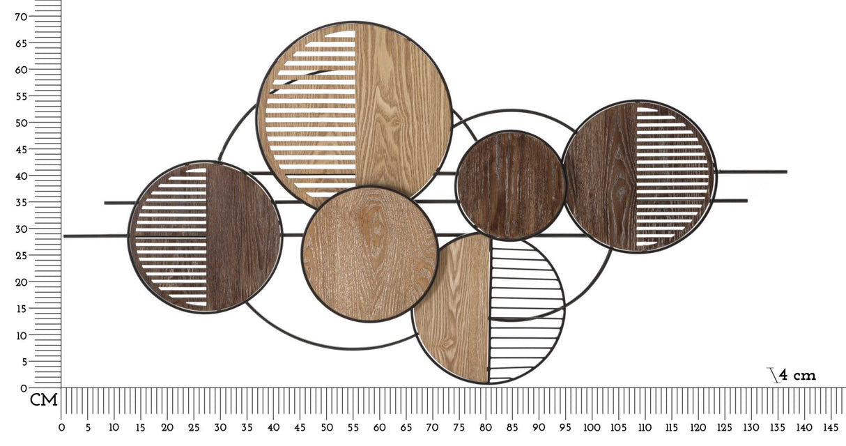 PANNELLO IN FERRO WOODY CM 134X4X69,2