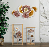 TAVOLINETTI FLOWER COPPIA CM 36X36X70-30X30X60