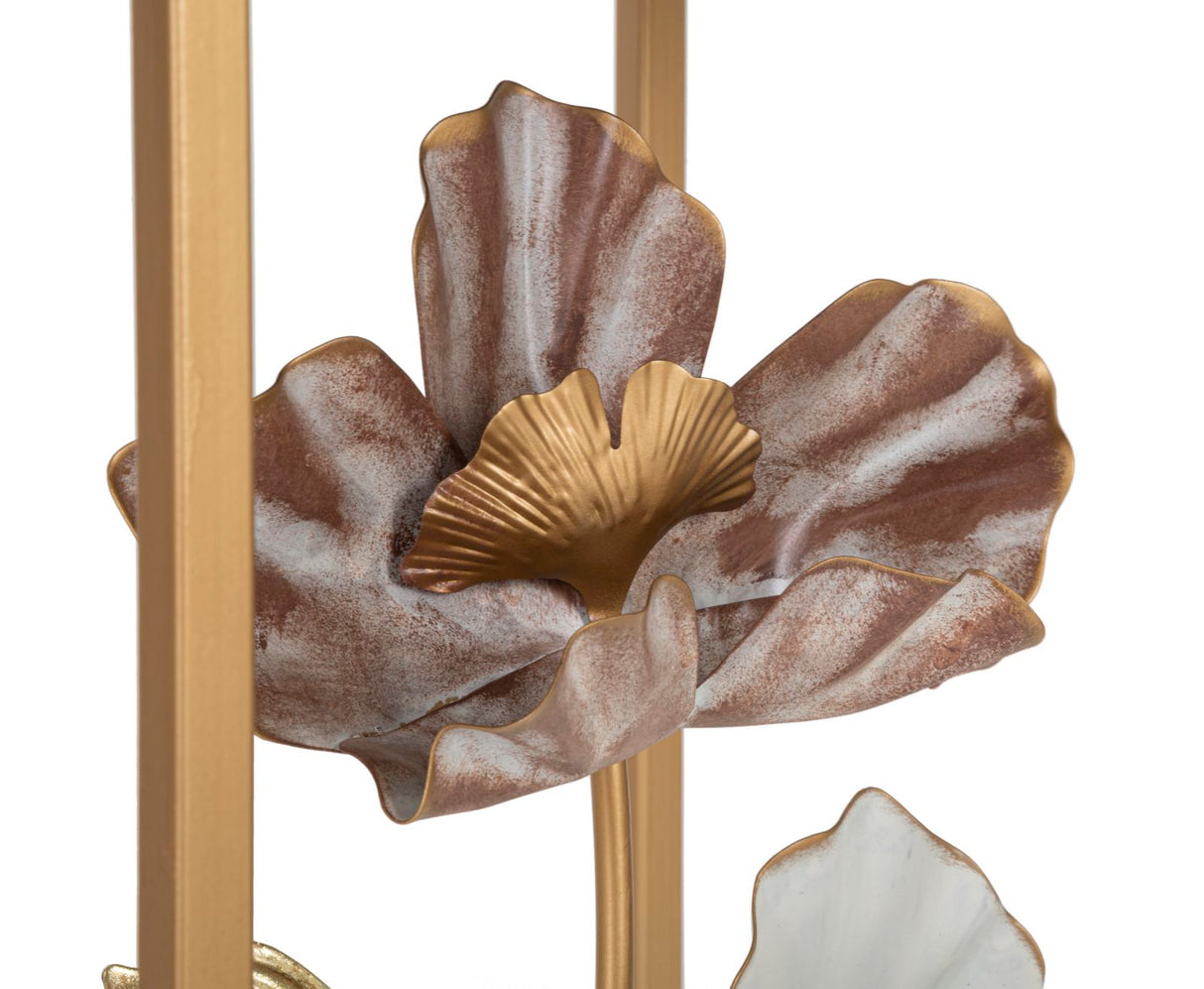 TAVOLINETTI FLOWER COPPIA CM 36X36X70-30X30X60