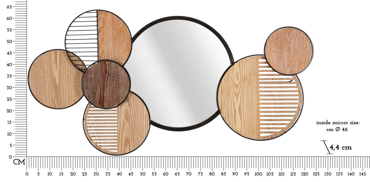 SPECCHIO DA MURO WOODY CM 123,2X4,4X63,5