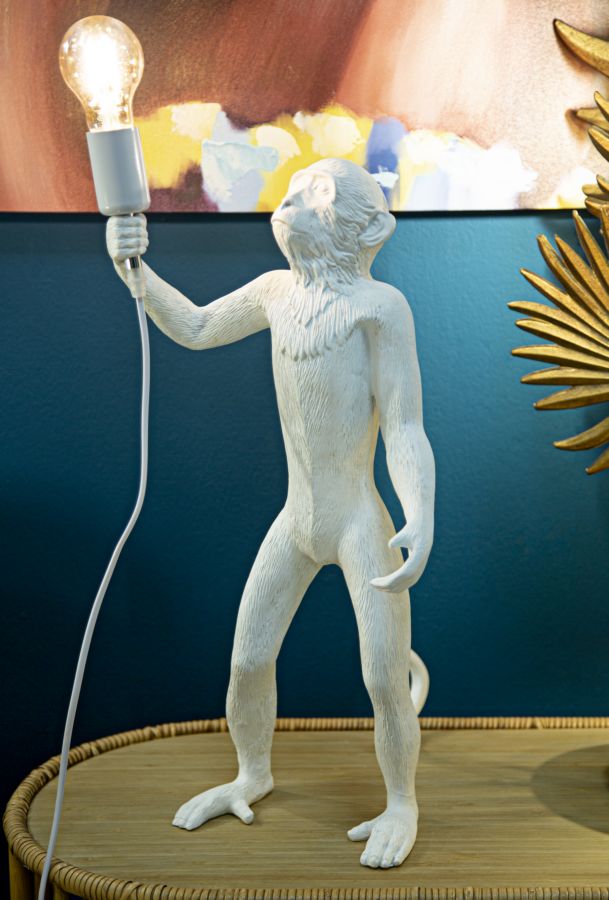 LAMPADA DA TAVOLO MONKEY BIANCO - FERRETTI
