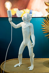 LAMPADA DA TAVOLO MONKEY BIANCO - FERRETTI