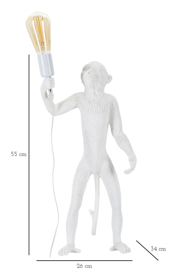 LAMPADA DA TAVOLO MONKEY BIANCO - FERRETTI