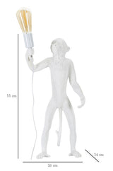 LAMPADA DA TAVOLO MONKEY BIANCO - FERRETTI