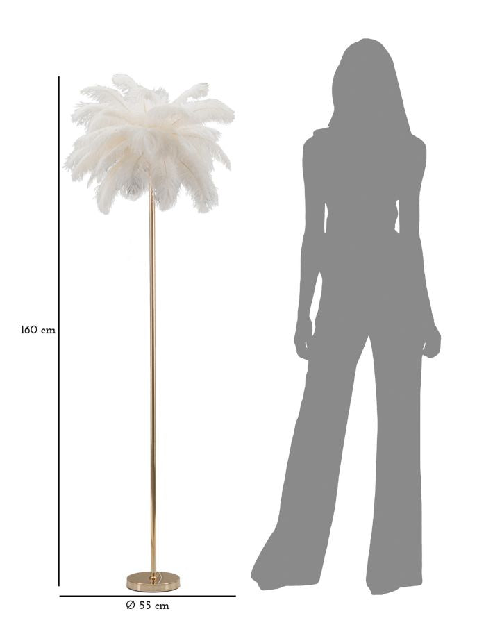 LAMPADA DA TERRA PALM BIANCA - FERRETTI