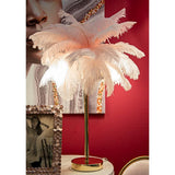 LAMPADA DA TAVOLO PALM ROSA CM Ø 40X55