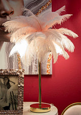 LAMPADA DA TAVOLO PALM ROSA CM Ø 40X55