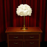 LAMPADA DA TAVOLO BALL FEATHER - FERRETTI