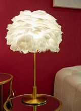 LAMPADA DA TAVOLO BALL FEATHER - FERRETTI