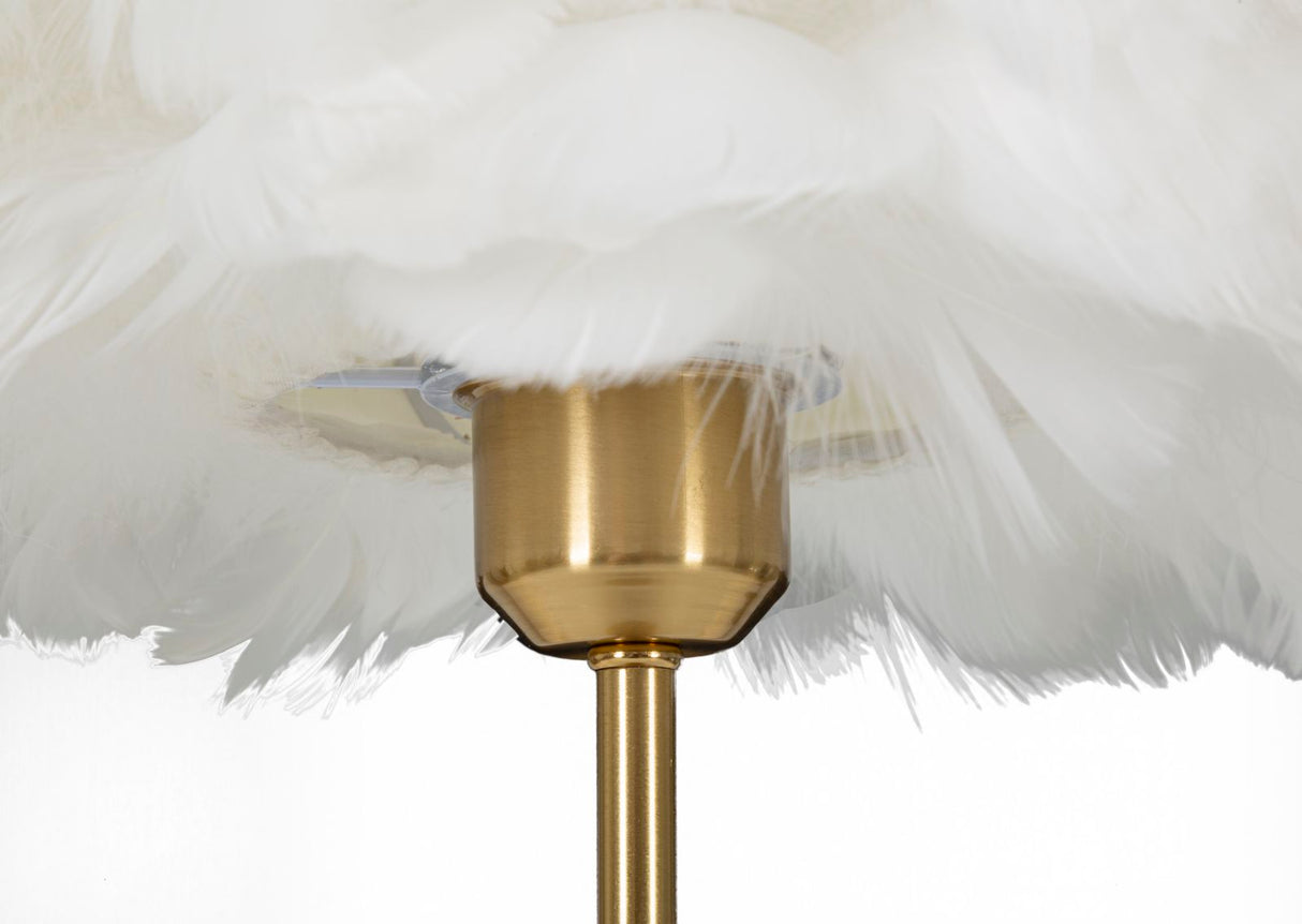 LAMPADA DA TAVOLO BALL FEATHER - FERRETTI
