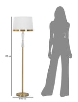 LAMPADA DA TERRA CRISTAL CM Ø 40X153