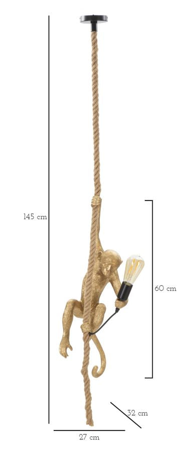 LAMPADARIO MONKEY ORO - FERRETTI