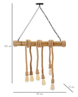 LAMPADARIO BAMBOO/ROPE CM 80X15X120