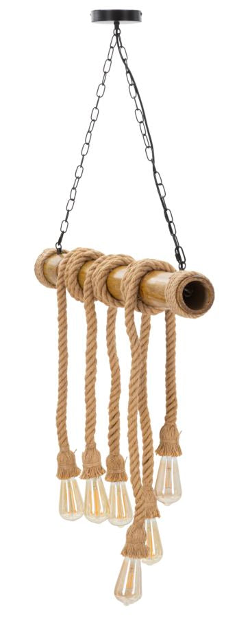 LAMPADARIO BAMBOO/ROPE CM 80X15X120