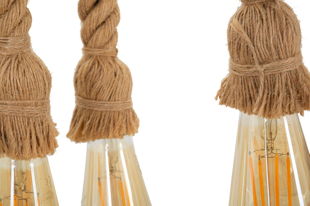 LAMPADARIO BAMBOO/ROPE CM 80X15X120