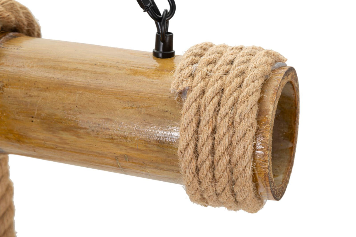LAMPADARIO BAMBOO/ROPE CM 80X15X120
