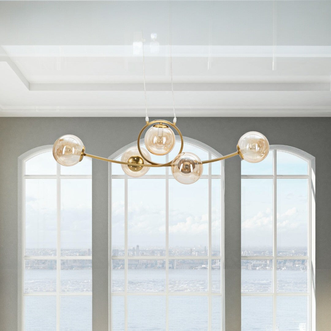 LAMPADARIO JAPAN 5 LUCI CM 100X33X30