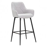SGABELLO BAR GRIGIO SET 2 PZ CM 55X55X109