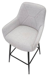 SGABELLO BAR GRIGIO SET 2 PZ CM 55X55X109