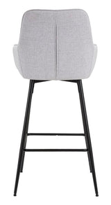 SGABELLO BAR GRIGIO SET 2 PZ CM 55X55X109
