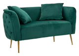 DIVANETTO BUCAREST VERDE CM 127X74X73