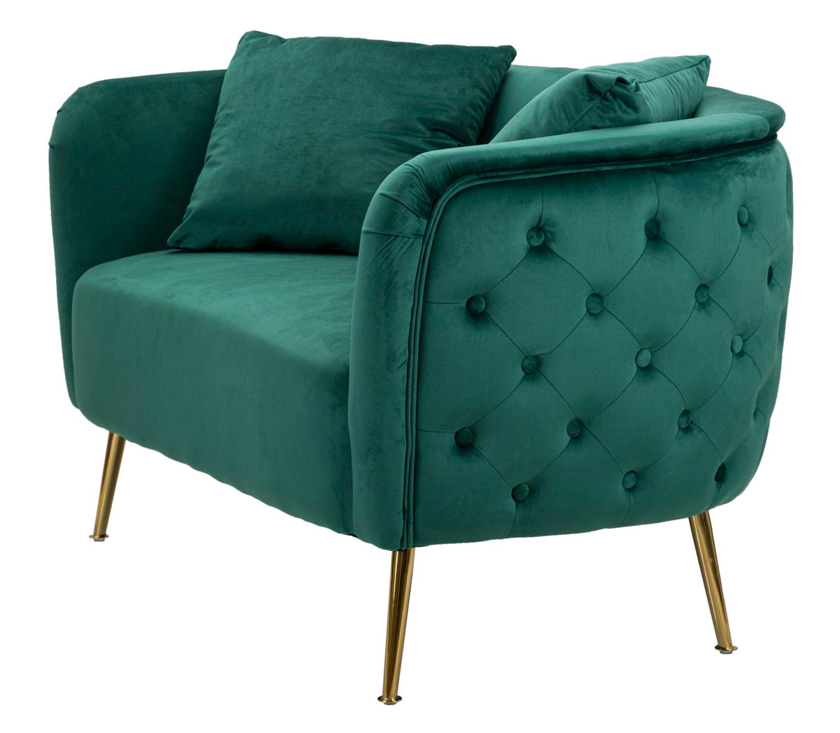 DIVANETTO BUCAREST VERDE CM 127X74X73