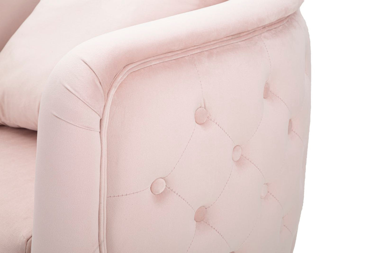 POLTRONA BUCAREST ROSA CM 76X74X73