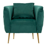POLTRONA BUCAREST VERDE CM 76X74X73
