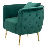POLTRONA BUCAREST VERDE CM 76X74X73